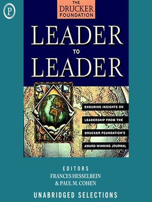 cover image of Leader to Leader